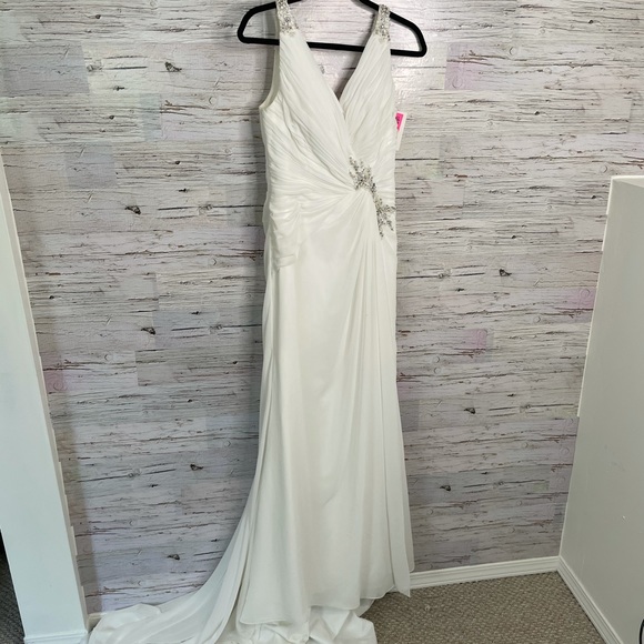 Symphony of Venus Wedding Dress Size 12 NWT - Picture 1 of 12